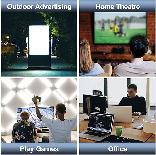 Miniatura 6 de Postta Cable HDMI plano de 100 pies, cable HDMI 2.0 plano con refuerzo de señal incorporado soporte 4K (2160P), 3D, 2K (1080P), Ethernet y retorno