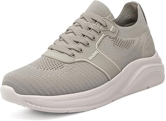 ITAZERO Mens Wide Toe Box Wide Width Hands-Free Slip-On Shoes, Walking Sneakers with Arch Support for Plantar Fasciitis, Diabetic Swollen Feet