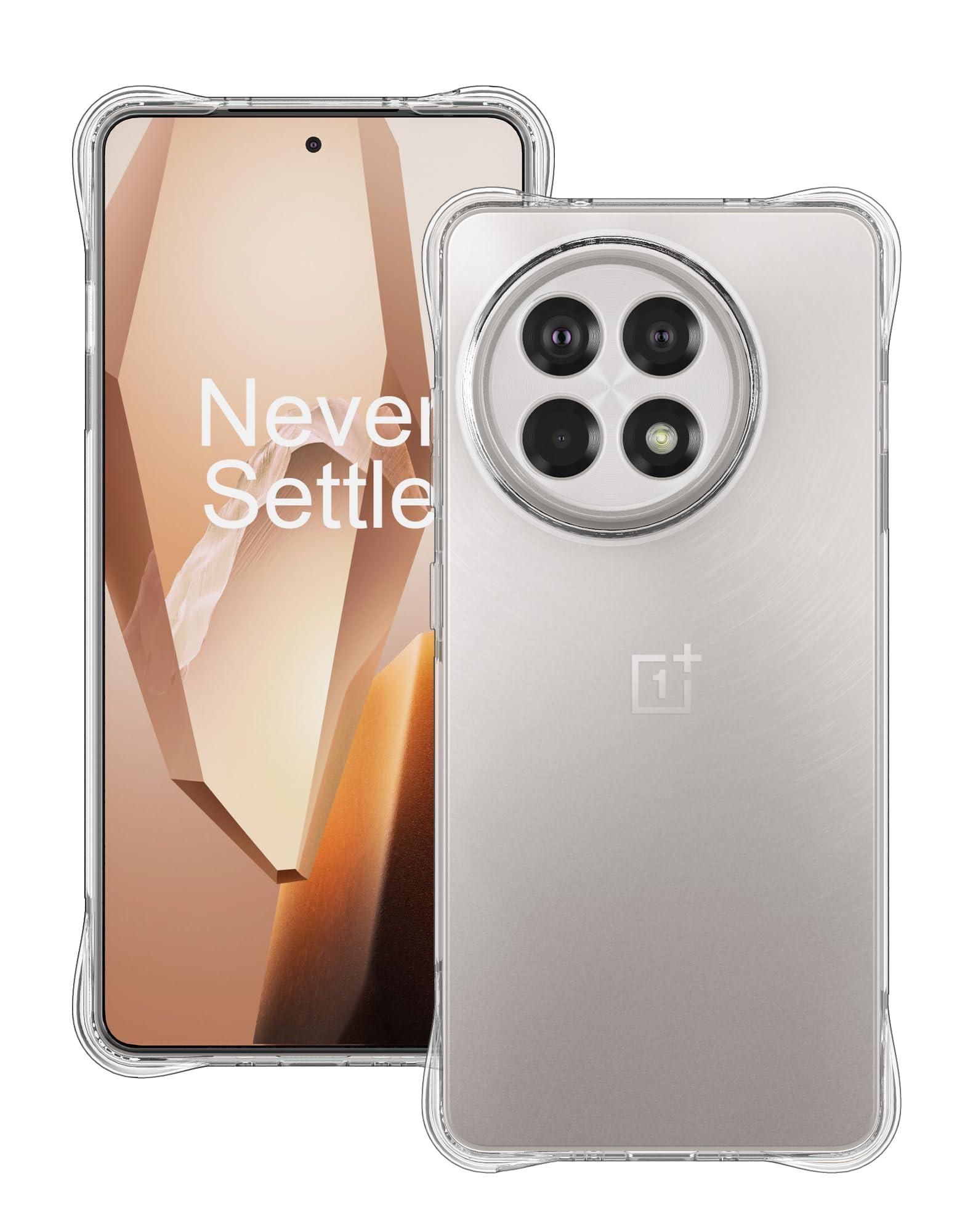 FoluuClear Case for OnePlus 13R [Not for OnePlus 13] - Scratch Resistant TPU Silicone Reinforced Corners Protective Cover for OnePlus 13R 5G 2025