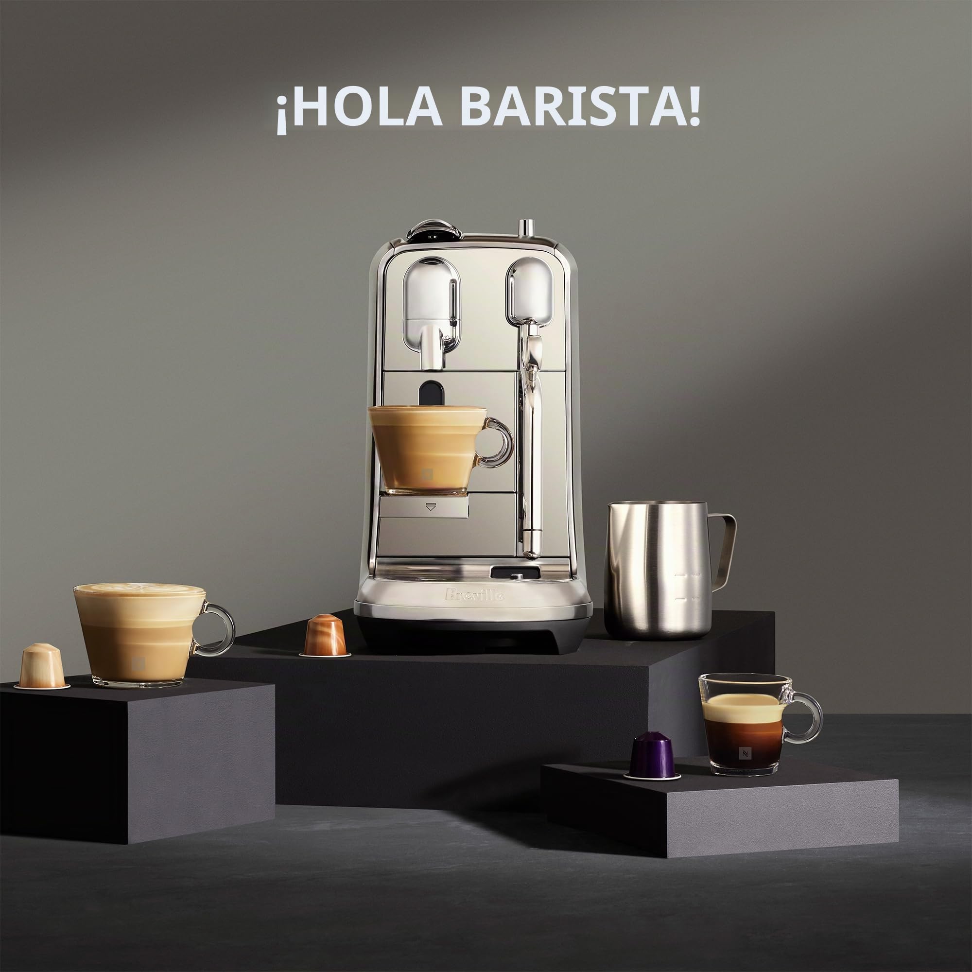 Sage Appliances SNE800 The Creatista Plus - Cafetera de café, color blanco perla