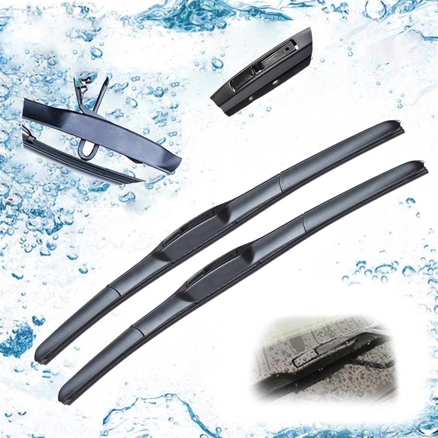 Front Windscreen Wiper Blade Brushes Cutter U Type J Hook Car Accessories For Toyota For Camry XV70 2018 2019 2020 2021