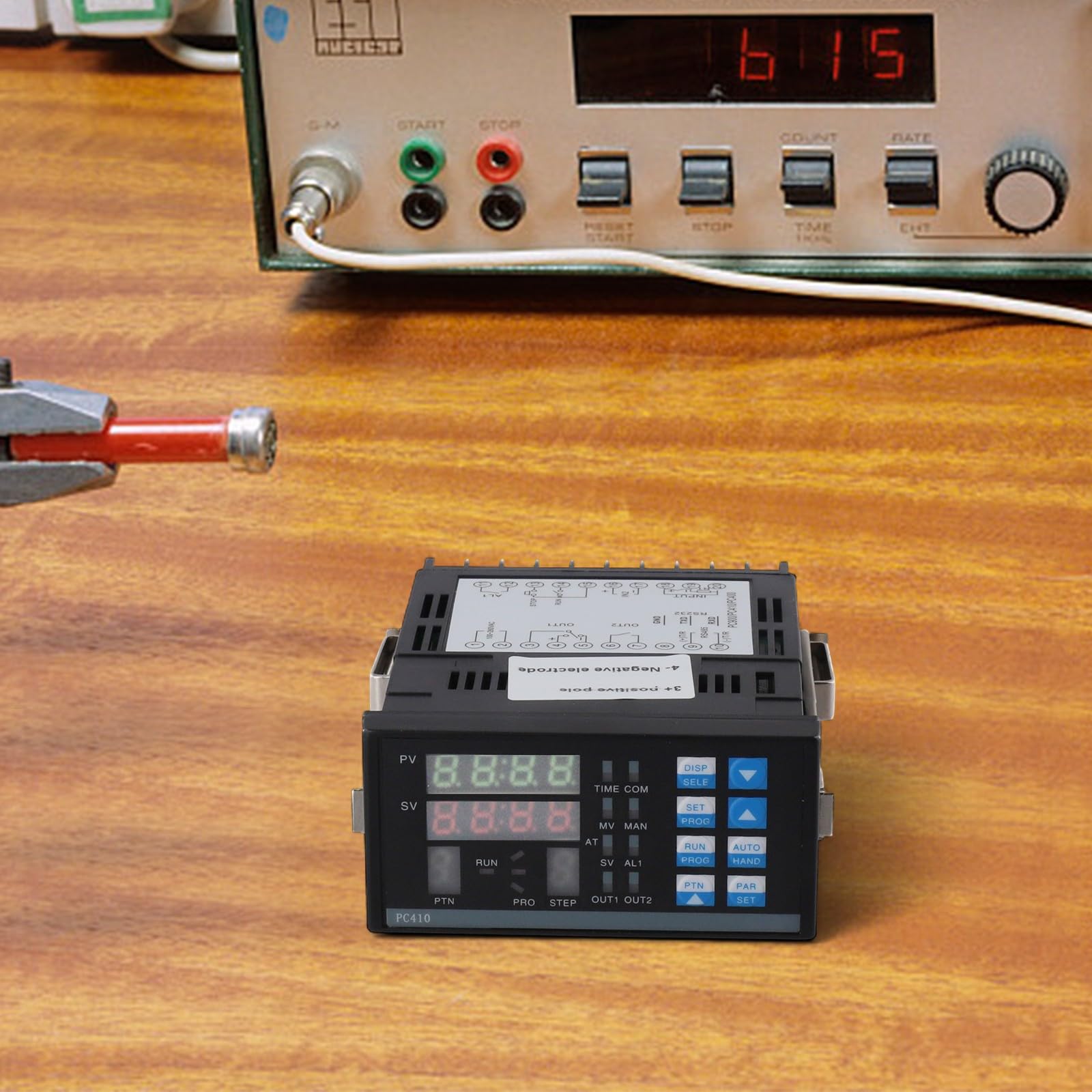 Controlador de temperatura digital PC410 para estación de retrabajo BGA, termostato PID con RS232, 10 curvas 8 segmentos, entrada de termopar tipo K, salida de relé de estado sólido