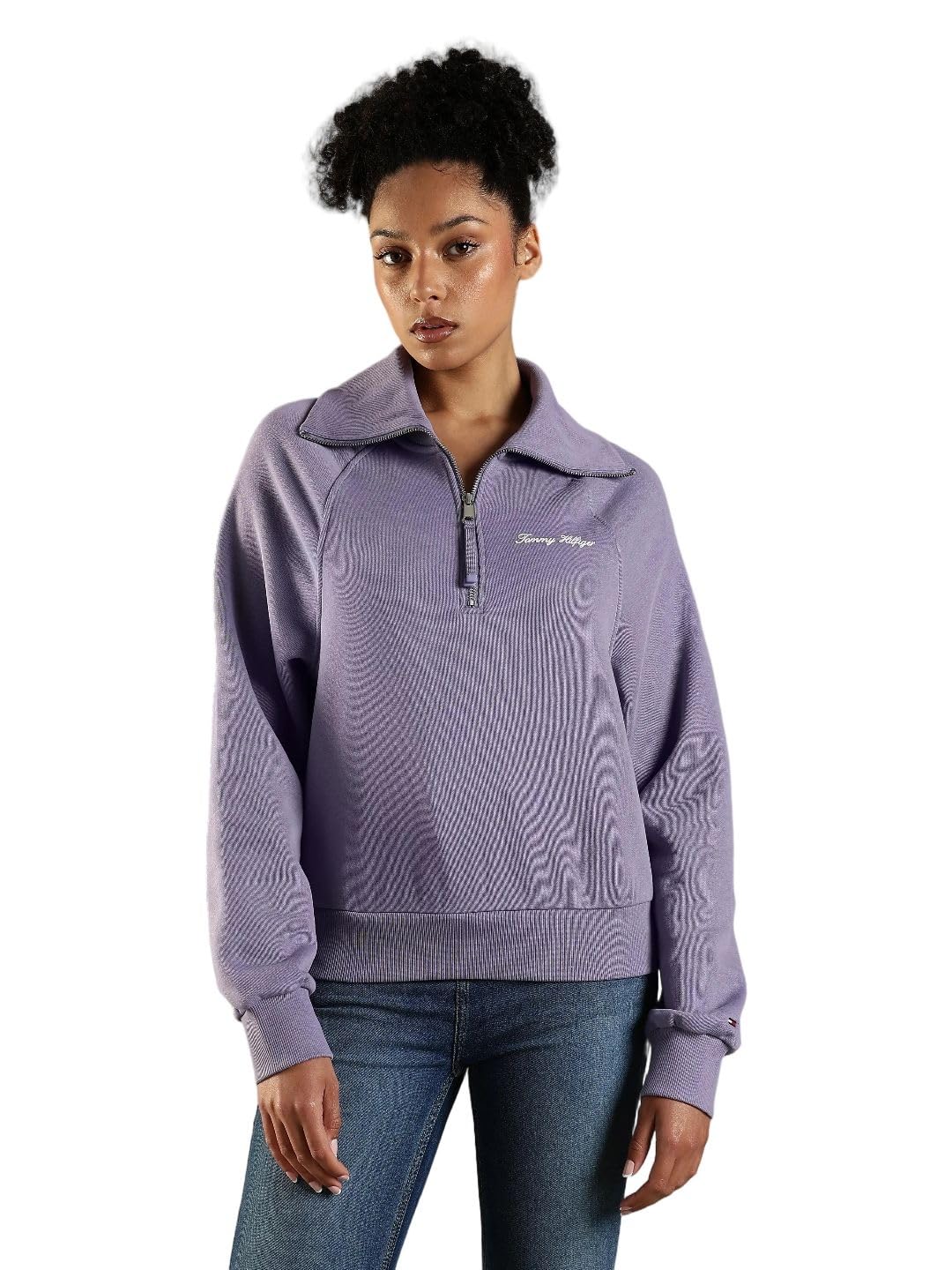 tommy hilfiger Regular fit Cotton high-Neck Sweatshirt-picture-13