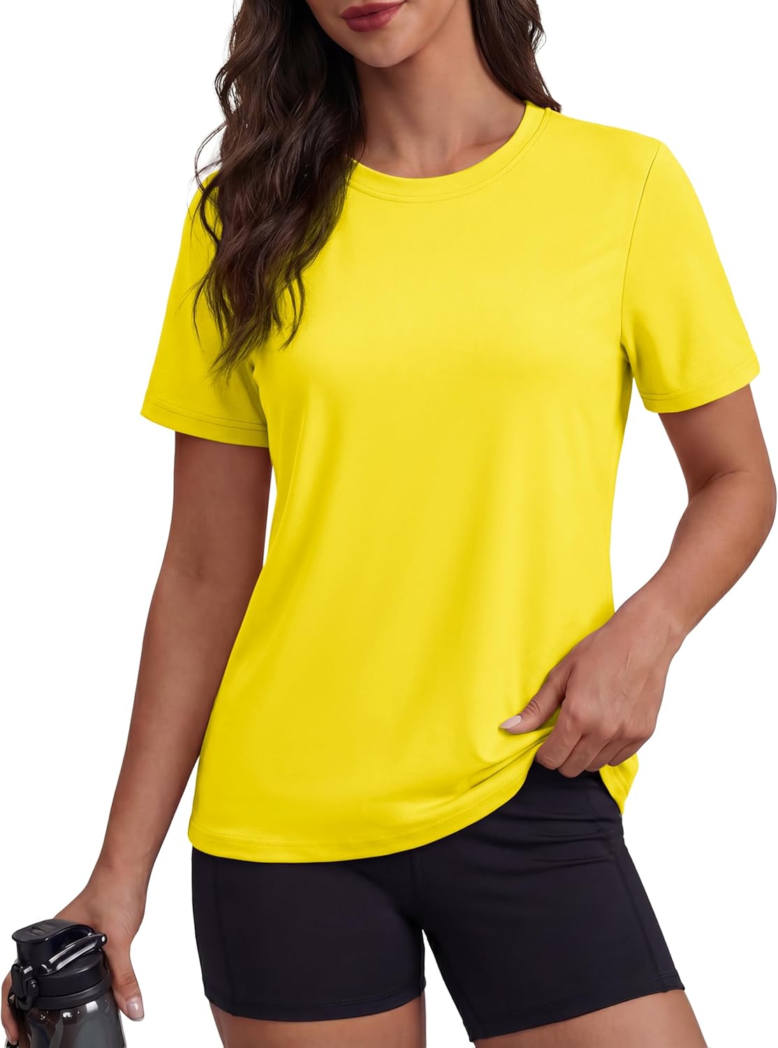 MAGCOMSEN Women's Short Sleeve Shirt UPF 80+ Sun Protection T-Shirts Quick Dry Workout Gym Running Tops