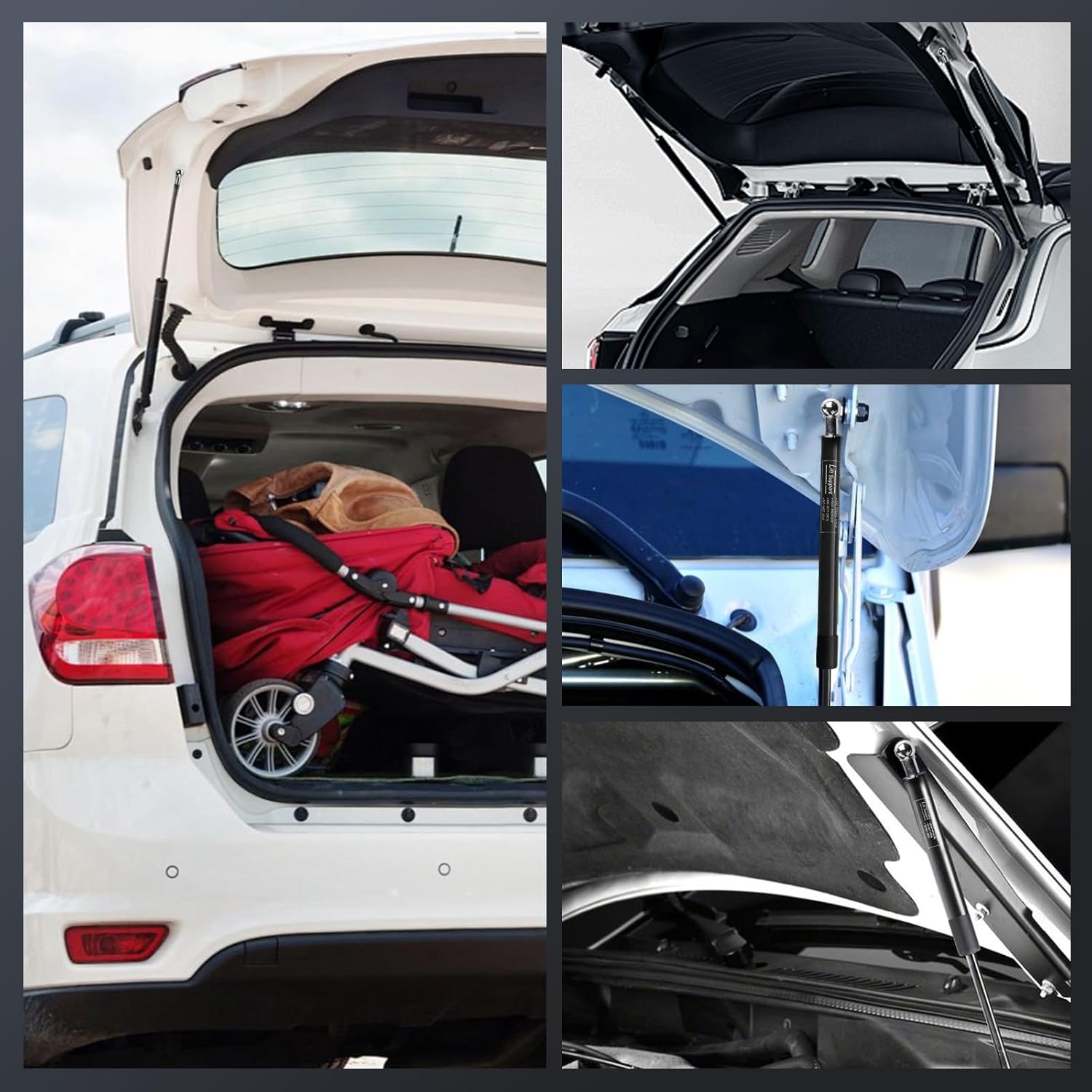 Rear Tailgate Lift Supports for Subaru Forester 2009-2013 Wagon | Hatch Heavy Duty Gas Spring Support (Pack of 2) PM3299LR 63269SC010