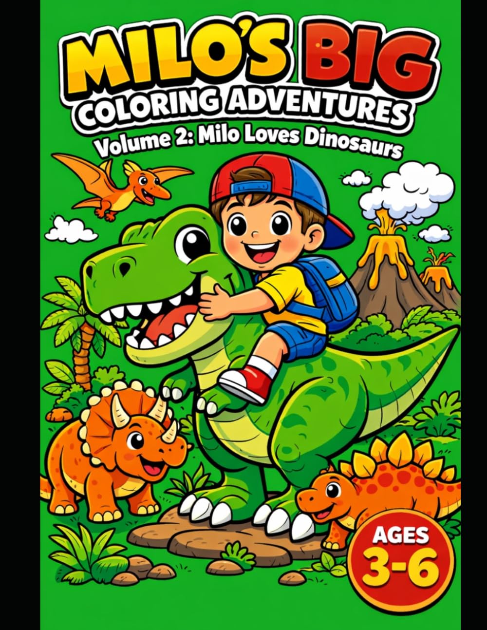 Milo Loves Dinosaurs (Milo’s Big Coloring Adventures)