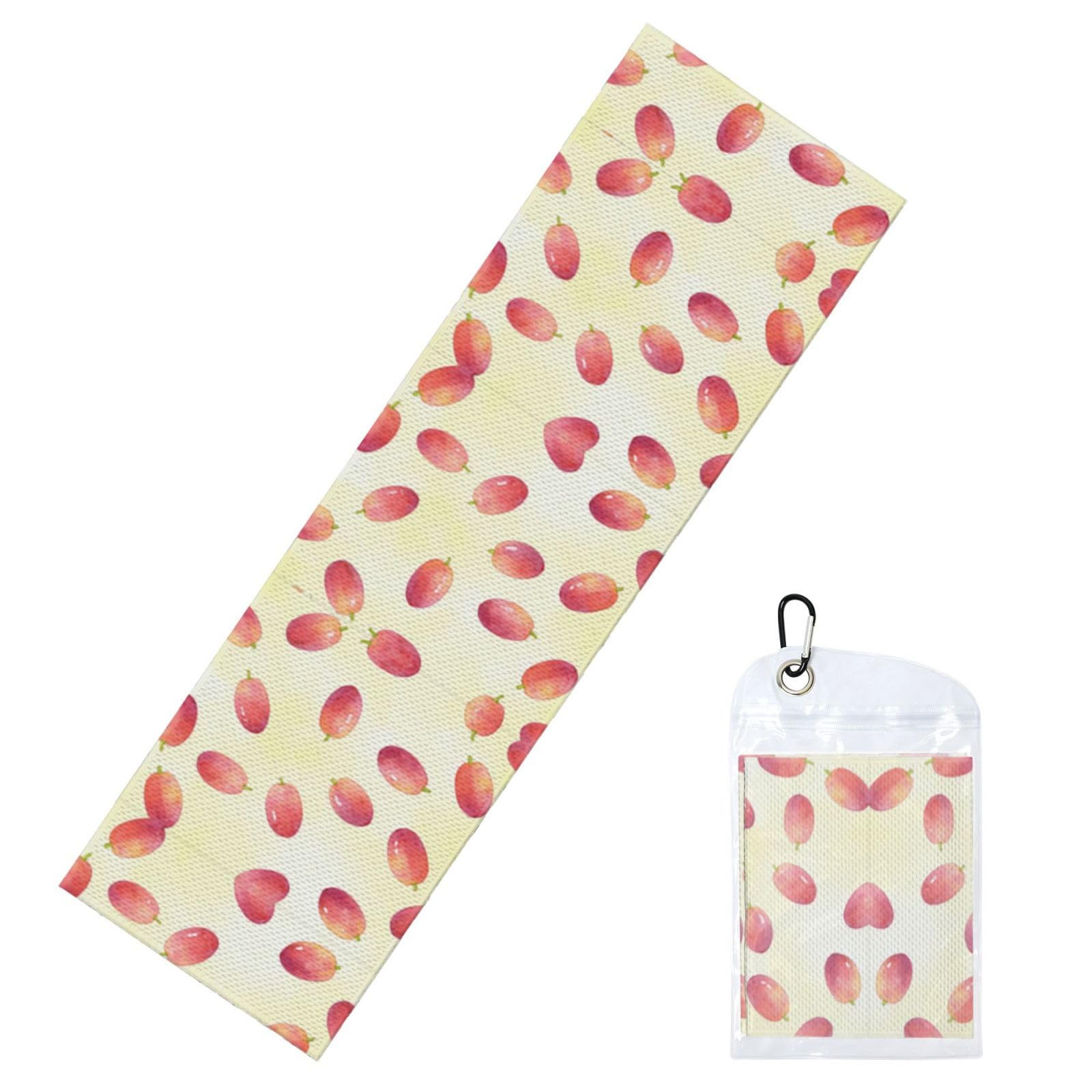 DUYIOKH Berry Vine Print Cooling Towel, Portable Towel for Gym Workout Golf Beach World Cup Sports Hot Weather