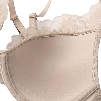Women's Push Up Criss-Cross Back Bra Front Closure Lace Halter