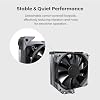 MONTECH NX400 - CPU Hava Soğutucu, Tek Kule, 4 Gelişmiş Isı Borusu, 52 Kanatlı Isı Emici, E28, 120 mm FDB Statik Basınçlı Fan, 28 mm Fan Kalınlığı, Köşe Kapağı Ayak Pedleri, Cilalı Üst Kapak - Siyah