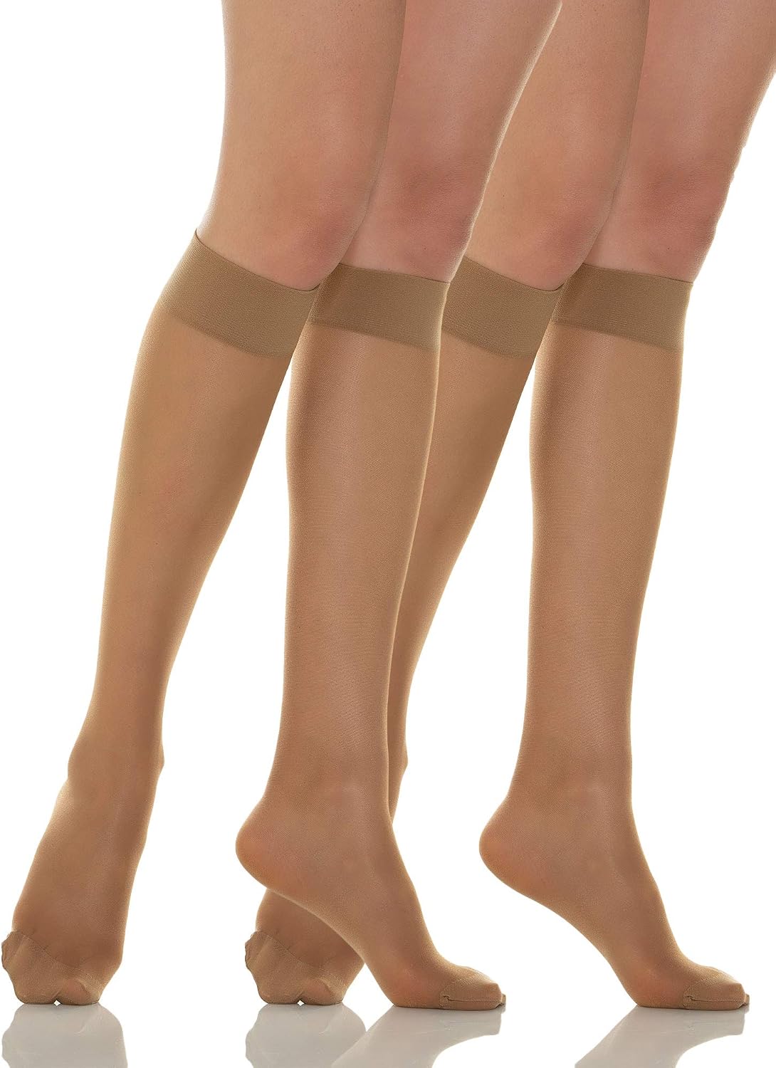 RELAXSAN Basic 700 - light support knee high socks 10-15 mmHg, 100% Made in Italy