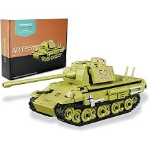 ArtorBricks Panther Tank Building Set, WWII German Military Tank Model Kit, 638 Pieces Building Bricks with Rotating Turret, Display Model for Military Enthusiasts, Collectors, Office & Desk Decor