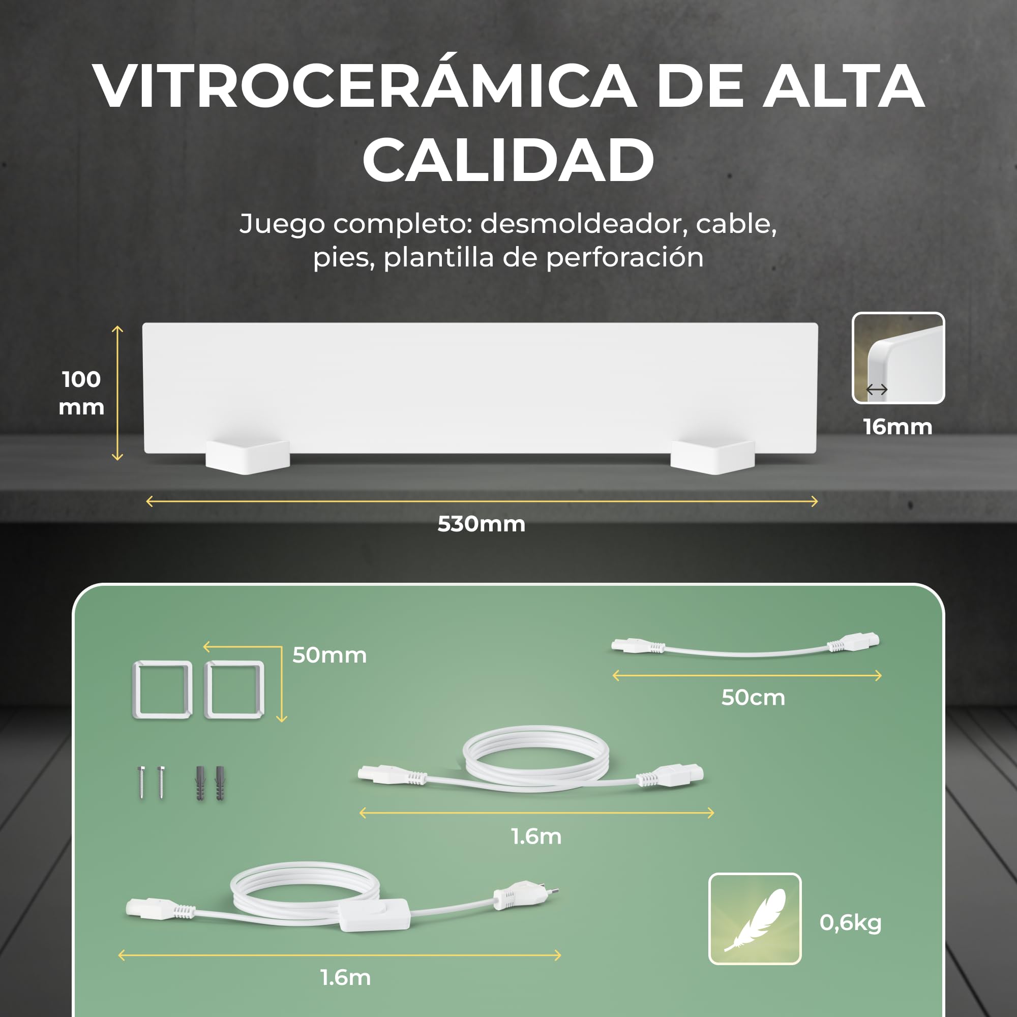 BR Bringer SchimmelSchreck - Desmoldeador para paredes y baños - El calentamiento infrarrojo del moho es la alternativa al spray y a la pintura antimoho - Sin moho y sin productos químicos