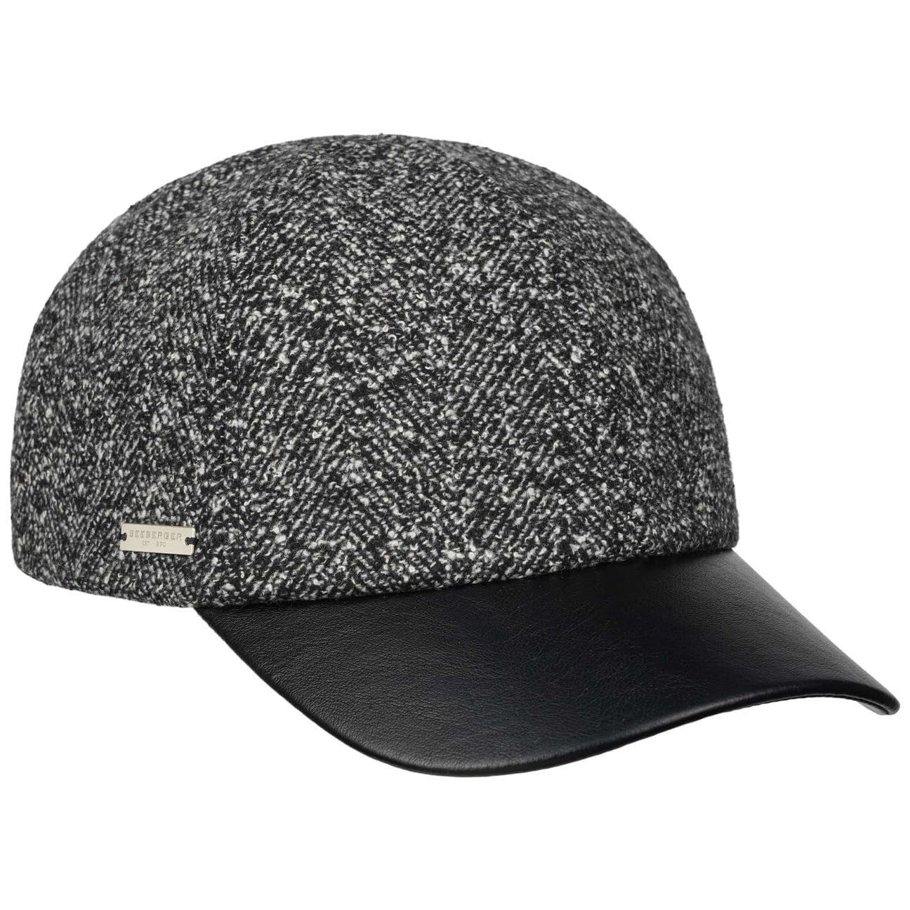 Seeberger Tweedy - Berretto da baseball, unisex, con fibbia in metallo, con visiera, fodera, autunno/inverno
