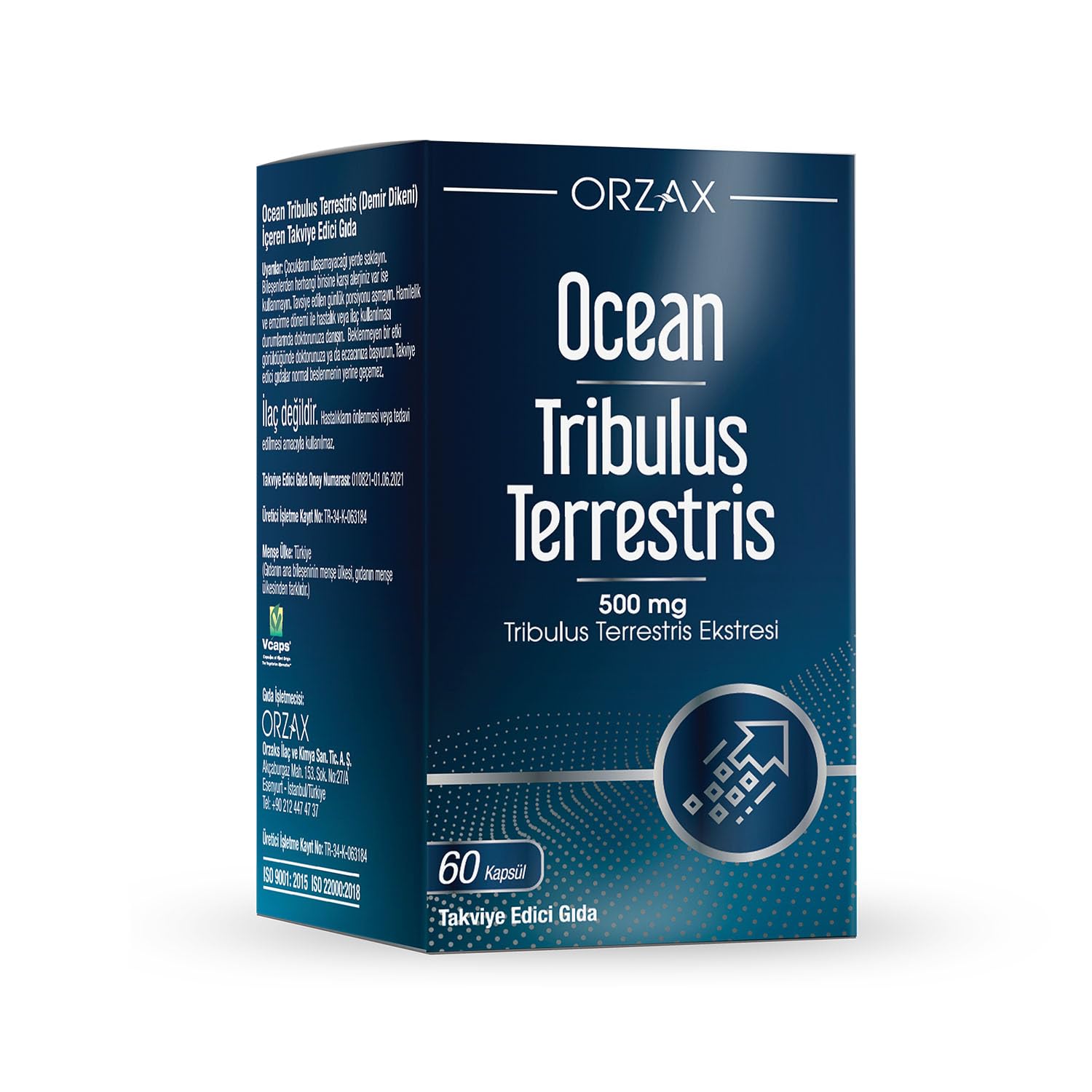 Orzax Ocean Tribulus Terrestris 500 Mg 60 Kapsül