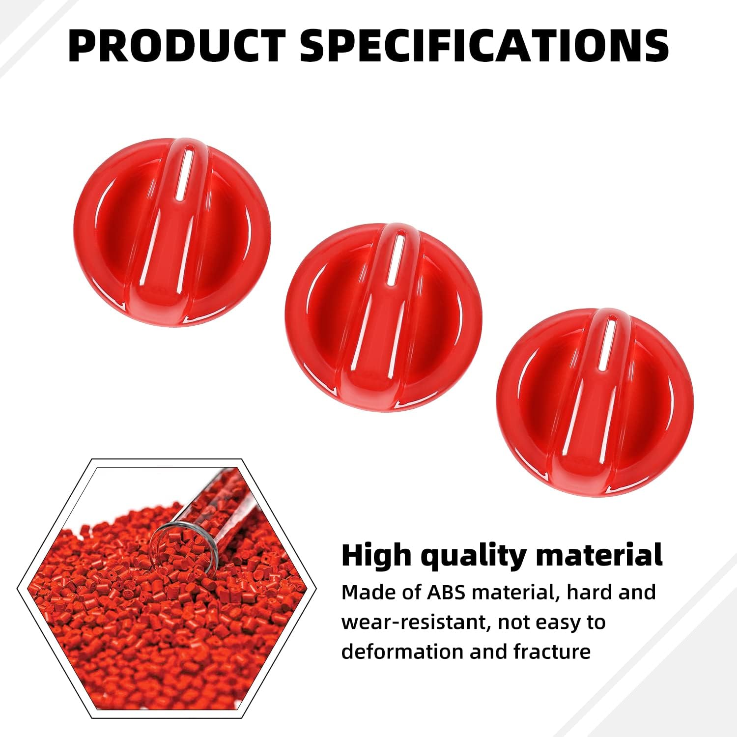 Center Console Air Conditioner Switch Button Cover Trim Compatible with 2007-2010 Jeep Wrangler JK JKU Sport X Sahara Rubicon(Red