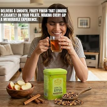 Sekerci Cafer Erol Turkish Apple Tea Loose Leaf 5.3oz Tin, Real Dried Apple