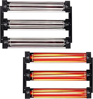 Infrared Paint Curing Lamp 2×3000W Shortwave Infrared Heat Lamp for Car Body Repair Paint Curing Systems, Paint Booth Heater 2 Sets, Heat Lamps for Paint Booth