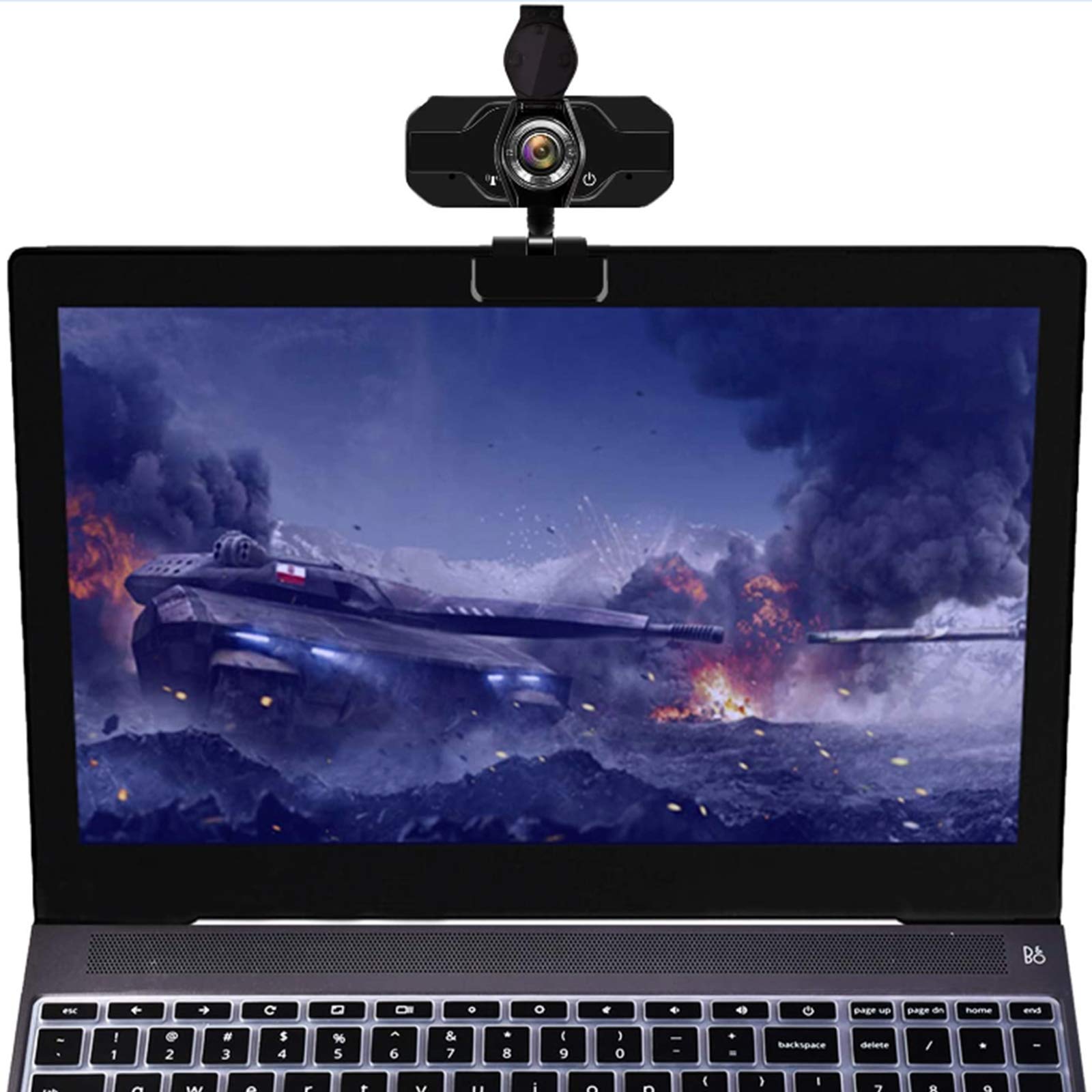 Funda para cámara web, paquete de 2 fundas externas para lente de cámara web para computadora de escritorio, tapa de obturador, clip de privacidad para cámara web de transmisión compatible con 7