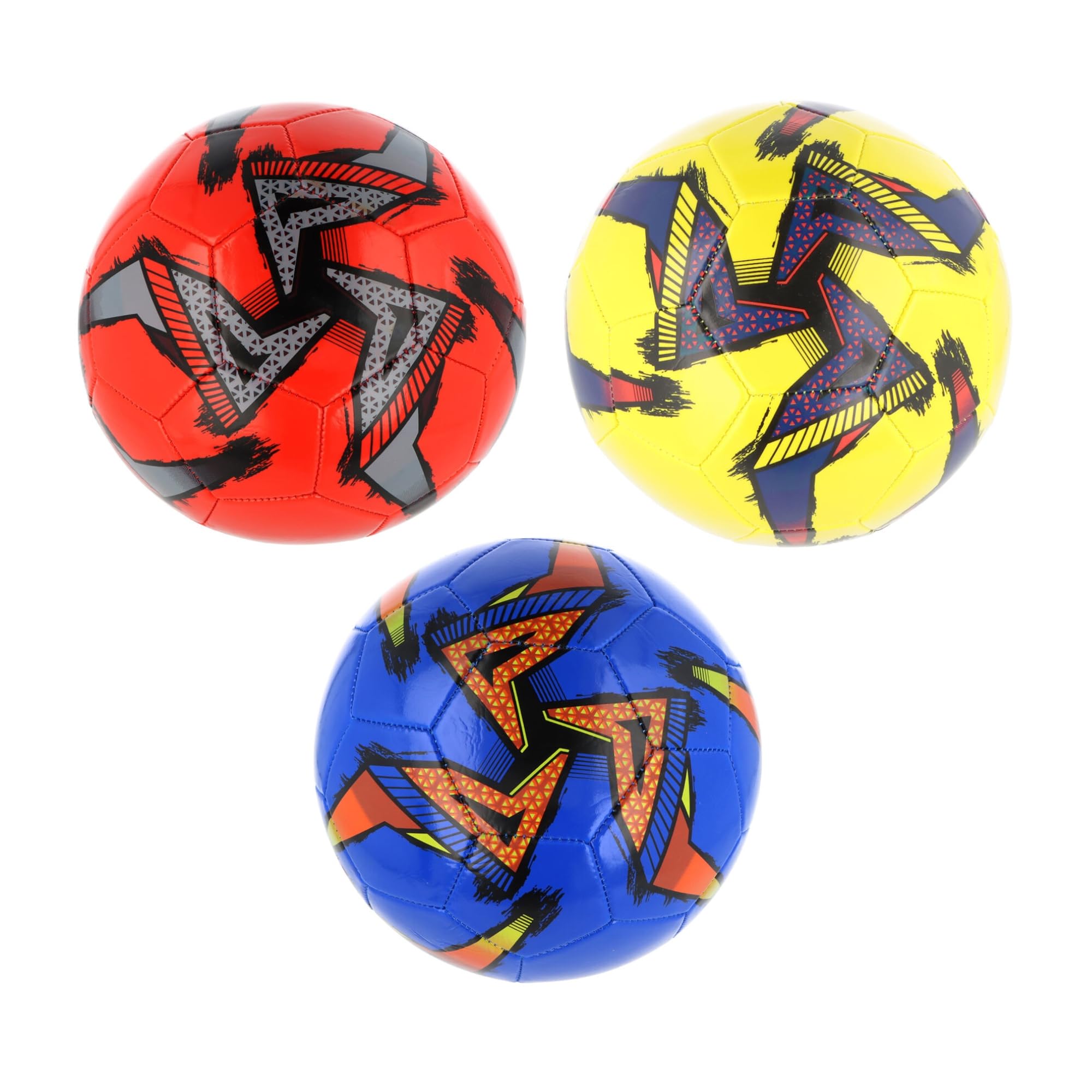 SRV Hub Size 5 Football, 1x Random Assorted Colors, 32 Panel Soccer Ball, Shipped Deflated, Outdoor Training, Match Practice, School PE, Garden & Park Games