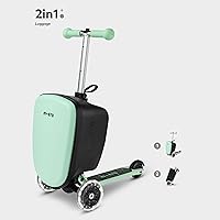 マイクロラゲッジ スーツケーススクーター式 Micro Scooter マイクロ ラゲッジ ブラック 4.0 バッグ部分取り外し