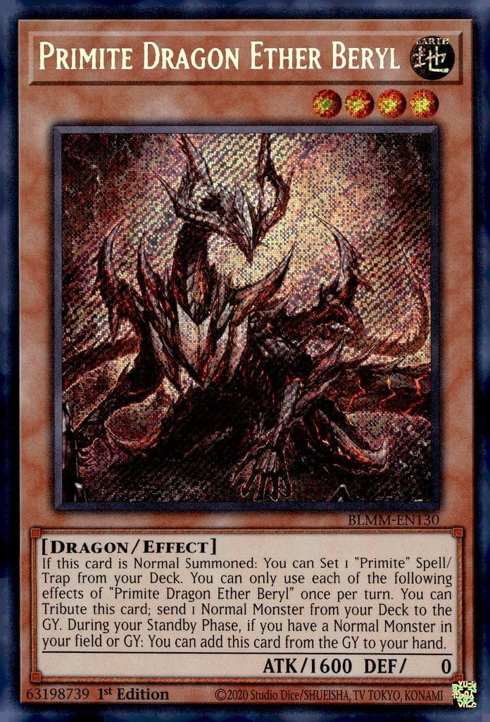 Primite Dragon Ether Beryl - BLMM-EN130 - Secret Rare - 1st Edition