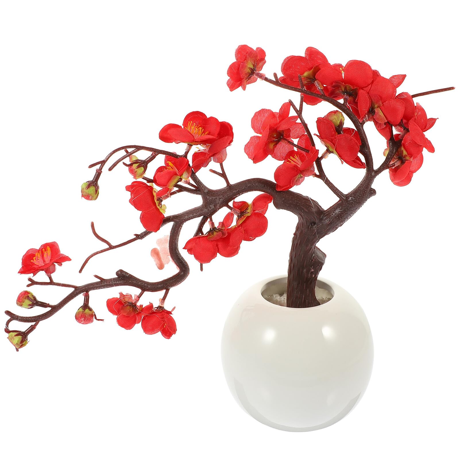 Bonsaï artificiel de prunier rouge pour réchauffer l'ambiance de votre maison