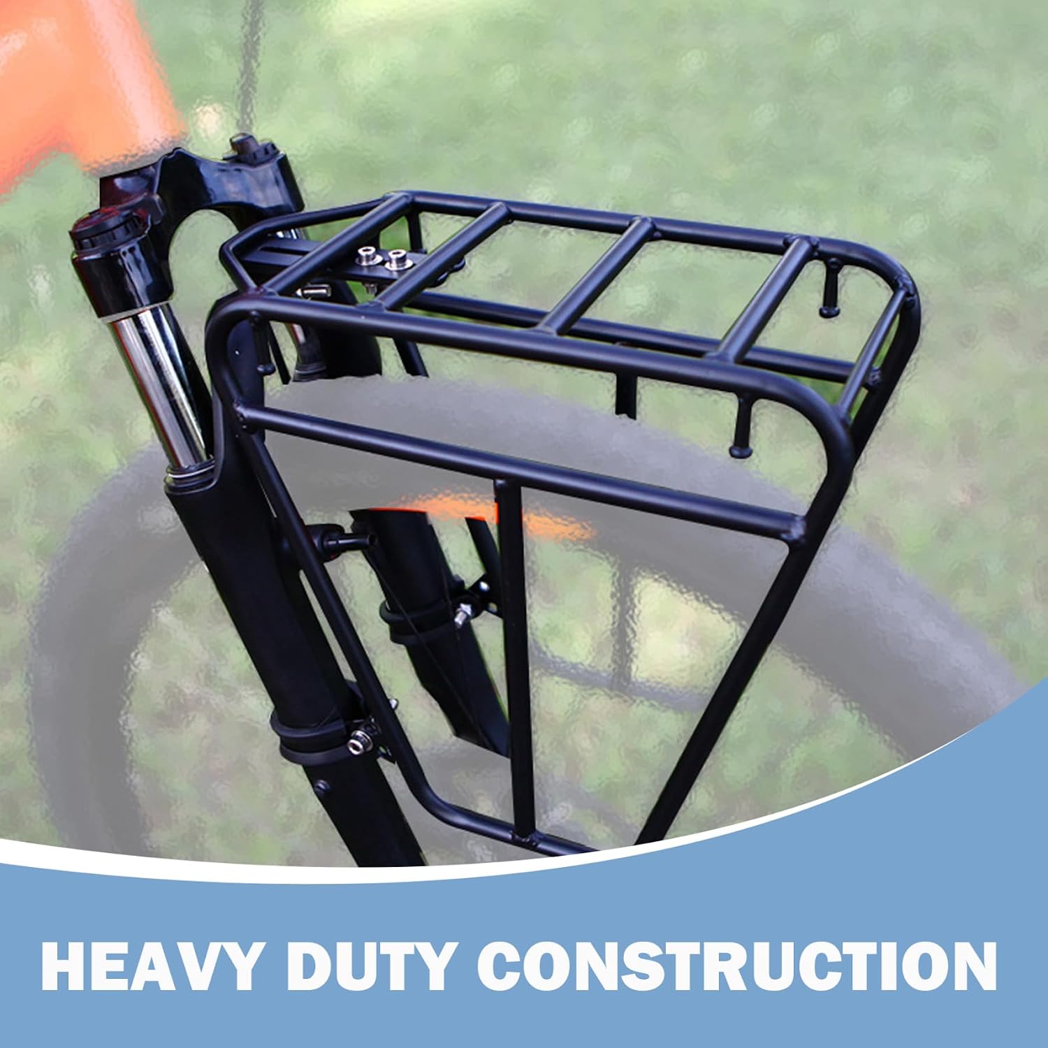 Bike Rack, Adjustable Bike Rear Rack, Frame-Mounted for Heavier Top & Side Loads Pannier for Disc Brake| Pannier