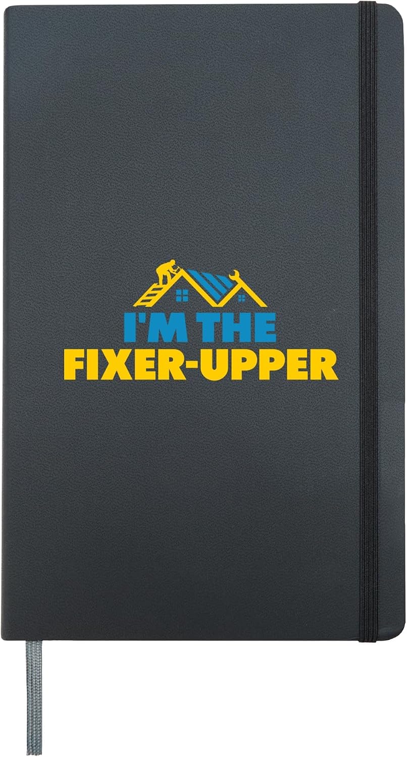 Home Renovation Funny Renovation Home Improvement Hardcover Journal, Black