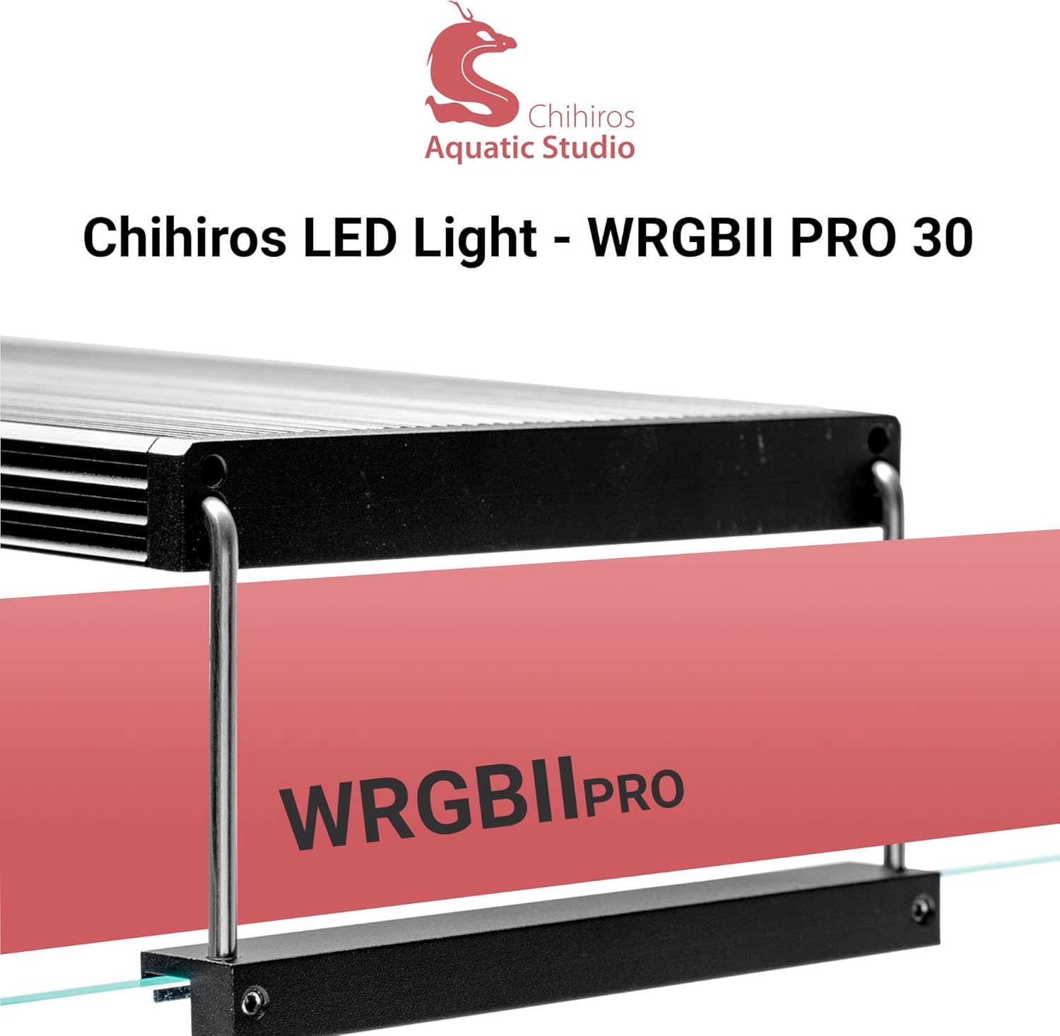 Chihiros WRGB II PRO LED Aquarium Light - Full Spectrum, Bluetooth App Control, Fish Tank Light w/Timer for Aquatic Plants, Freshwater Fish Tank - Fish Aquarium Accessories & Decor - WRGBII PRO 30cm