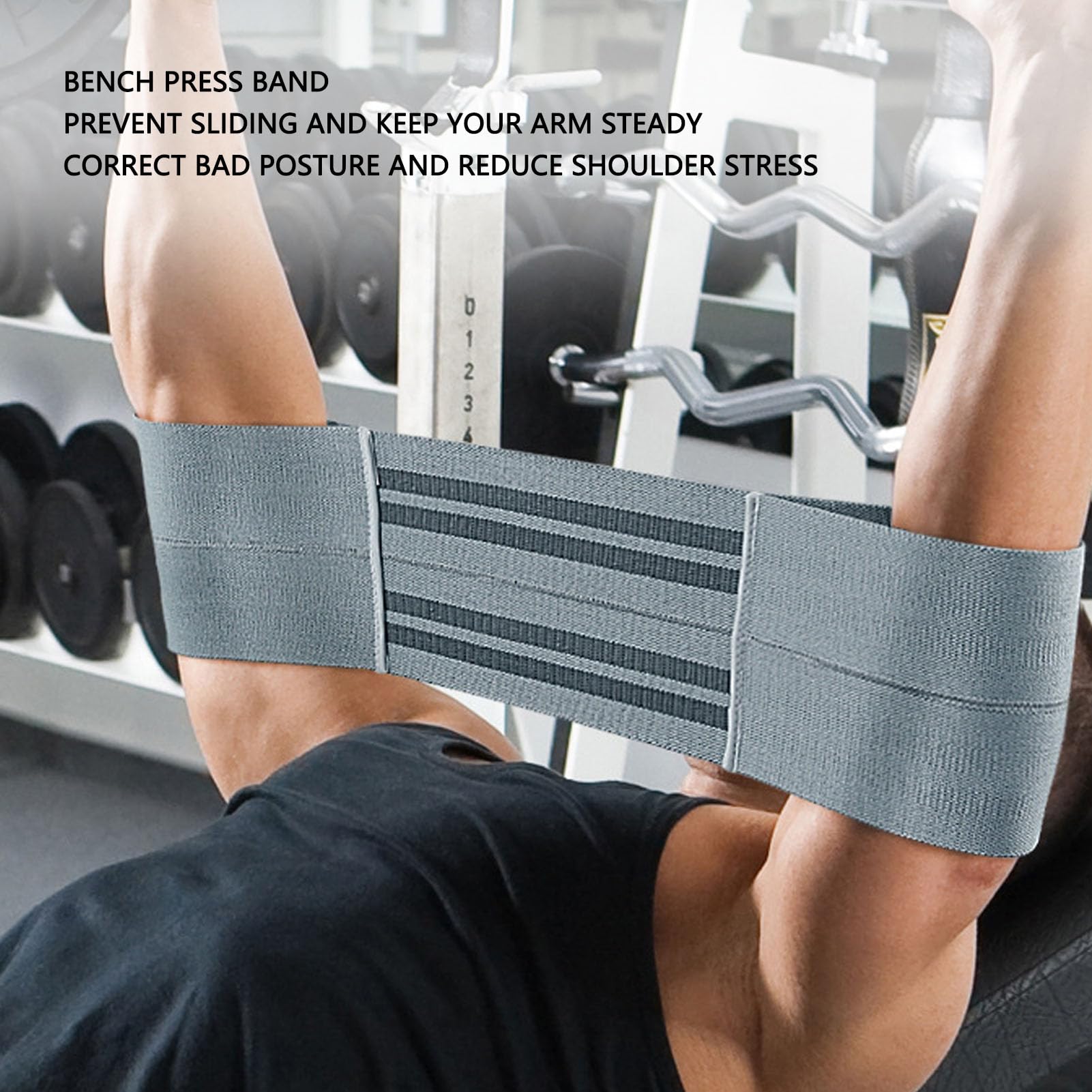 Bench Press Band, Bench Press Power Band, Breathable Push Up Exercise Aid, Bench Block, Weight Lifting Band, Bench Press Band for Increasing Strength, Fitness Workout