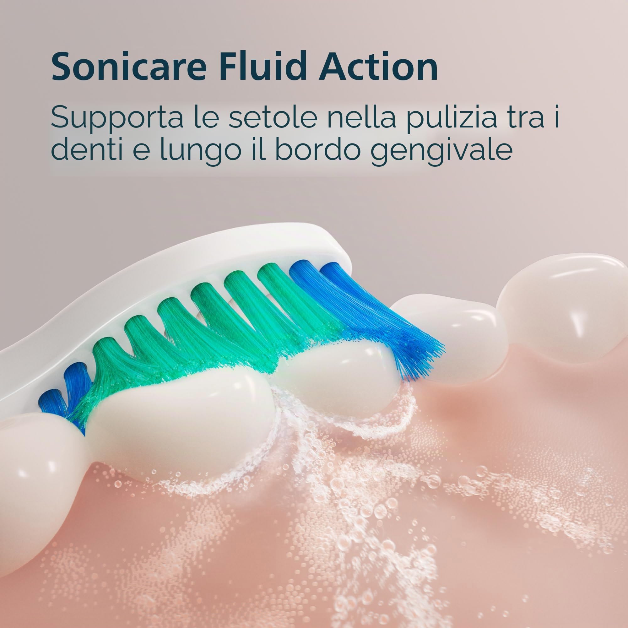 Philips Sonicare 2100 Power Spazzolino, Spazzolino da denti elettrico ricaricabile, menta bianca HX3641/04