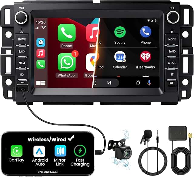 Seven-inch Android 15 stereo for select GMC vehicles