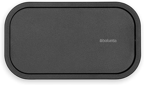 Miniatura 2 de Brabantia MindSet - Cubo de basura pequeño para baño (gris oscuro) Contenedor higiénico con tapa abatible para desechar cosméticos usados,