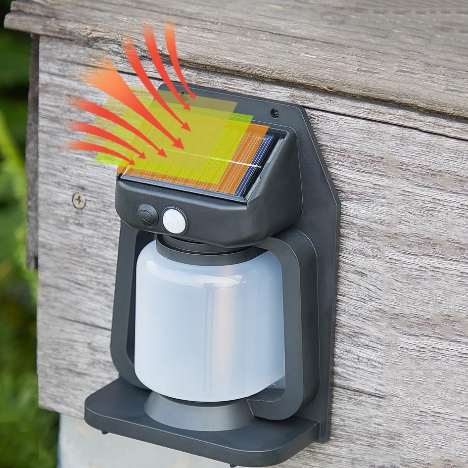 Lampe d'escalier solaire autonomie automatique et étanche