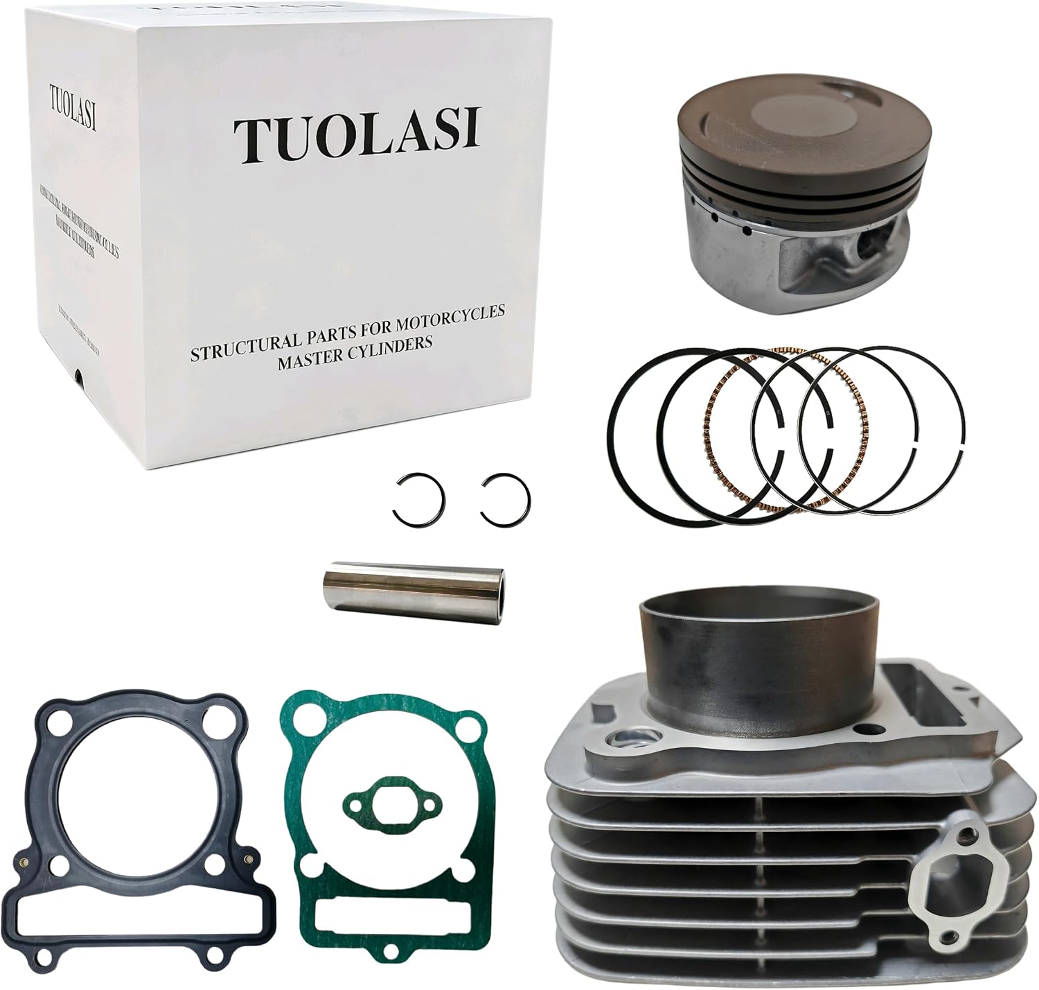 TUOLASI 83mm-YFM350 348cc Cylinder Piston Ring Gasket Top End Rebuild Kit Compatible with YAMAHA YFM350 Big Bear 350 Bruin350 Grizzly350 Moto-4 350 Raptor350 Wolverine350 Warrior350 1987-2014