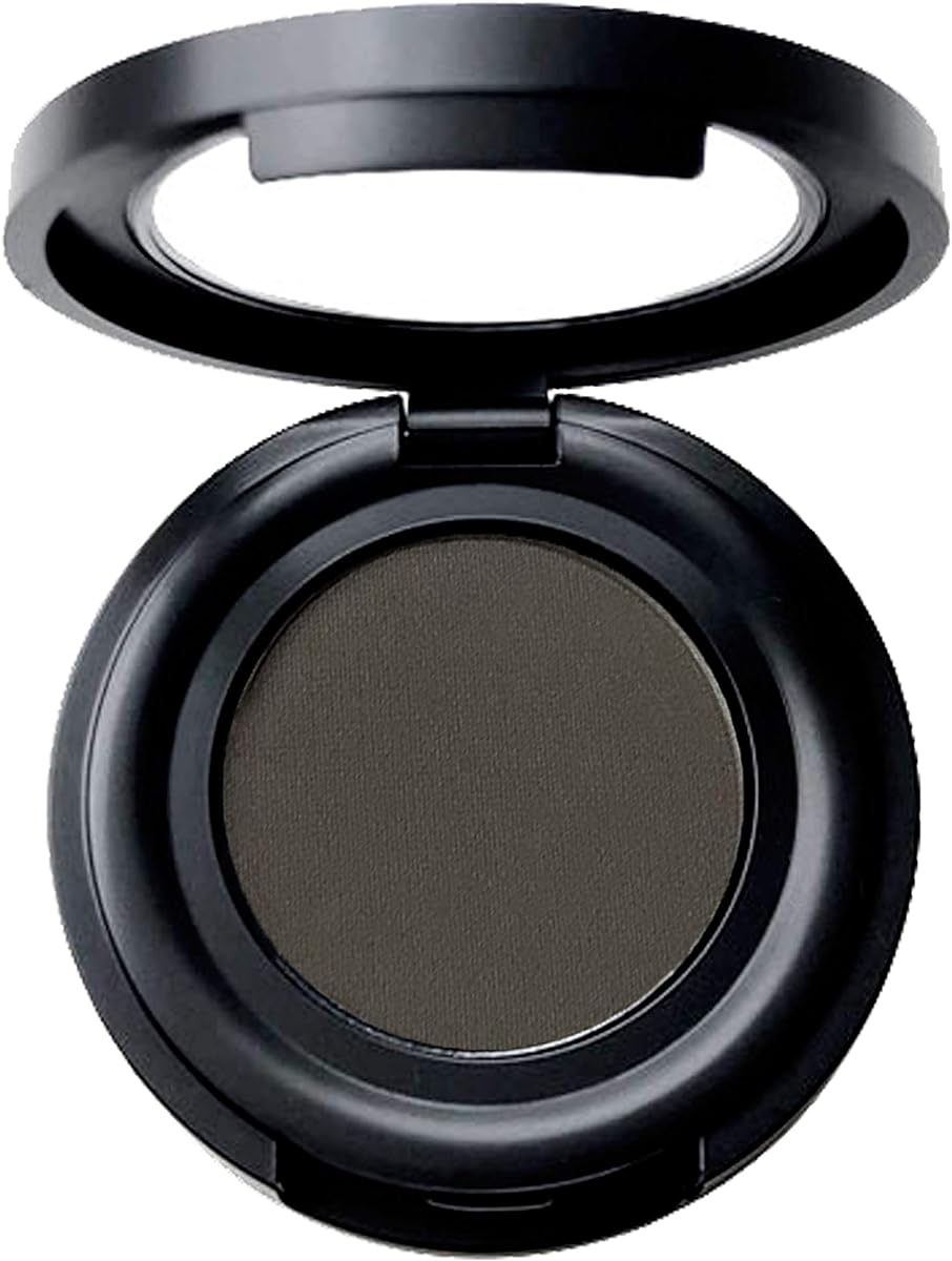 Mom's Secret 100% Natural Eyebrow, orgánico, vegano, polvo para cejas, sin gluten, sin crueldad, fabricado en EE. UU., 2,5 g. (carbón)
