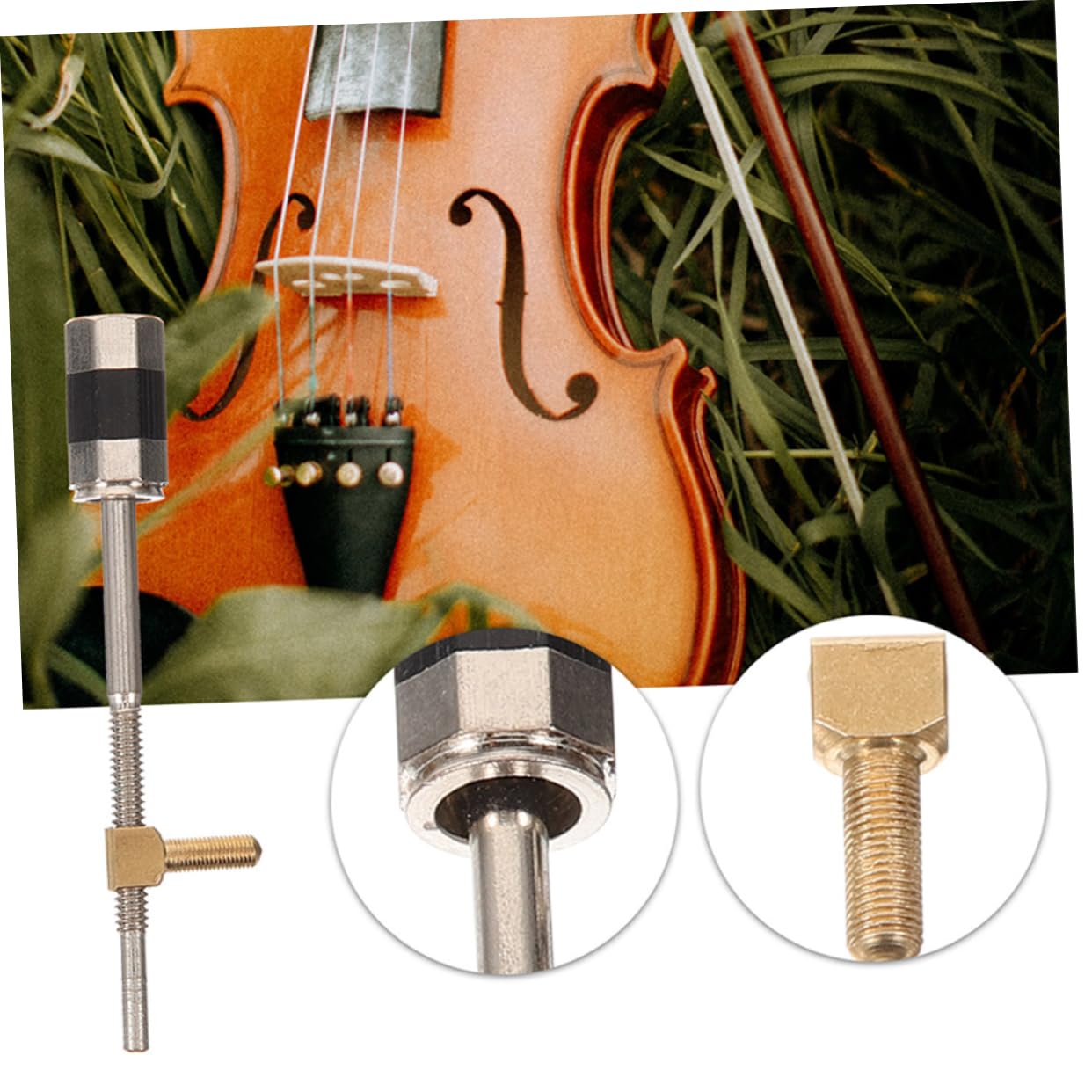 Amazon | WESIEVYA バイオリンの弓ネジ 4/4 3/4用 弦楽器アクセサリー