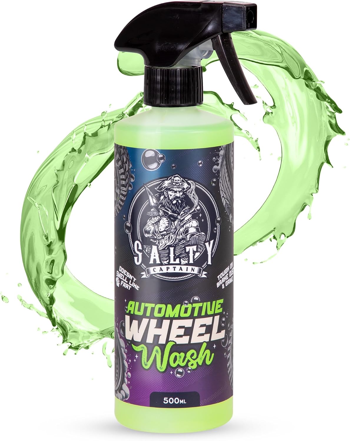Salty Captain Car Wheel Cleaner 16.9oz – Powerful Wheel Wash Spray