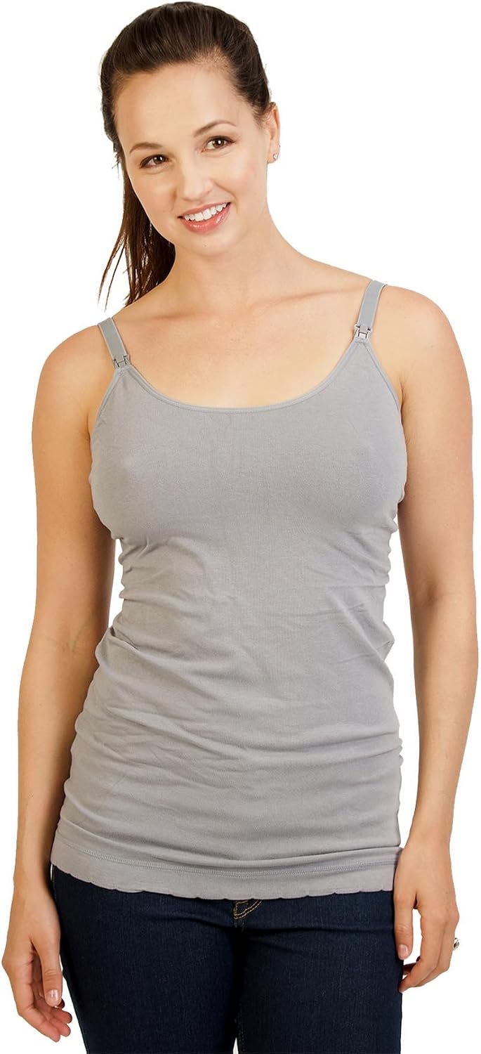 Bamboobies Women's Tank Top, Maternity Clothing for Breastfeeding