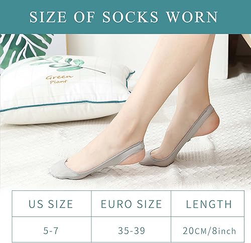 Miniatura 2 de Cojines de pie estilo calcetín para mujer, almohadillas metarsianas para aliviar la fatiga del pie, insertos de calcetines con eslinga para el