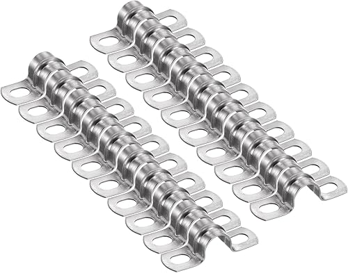 Miniatura 63 de HARFINGTON 5 abrazaderas de conducto de 4 1/4 pulgadas y 4.252 in, abrazadera de tubo M108 U, correa de tubo rígida de acero inoxidable, soporte