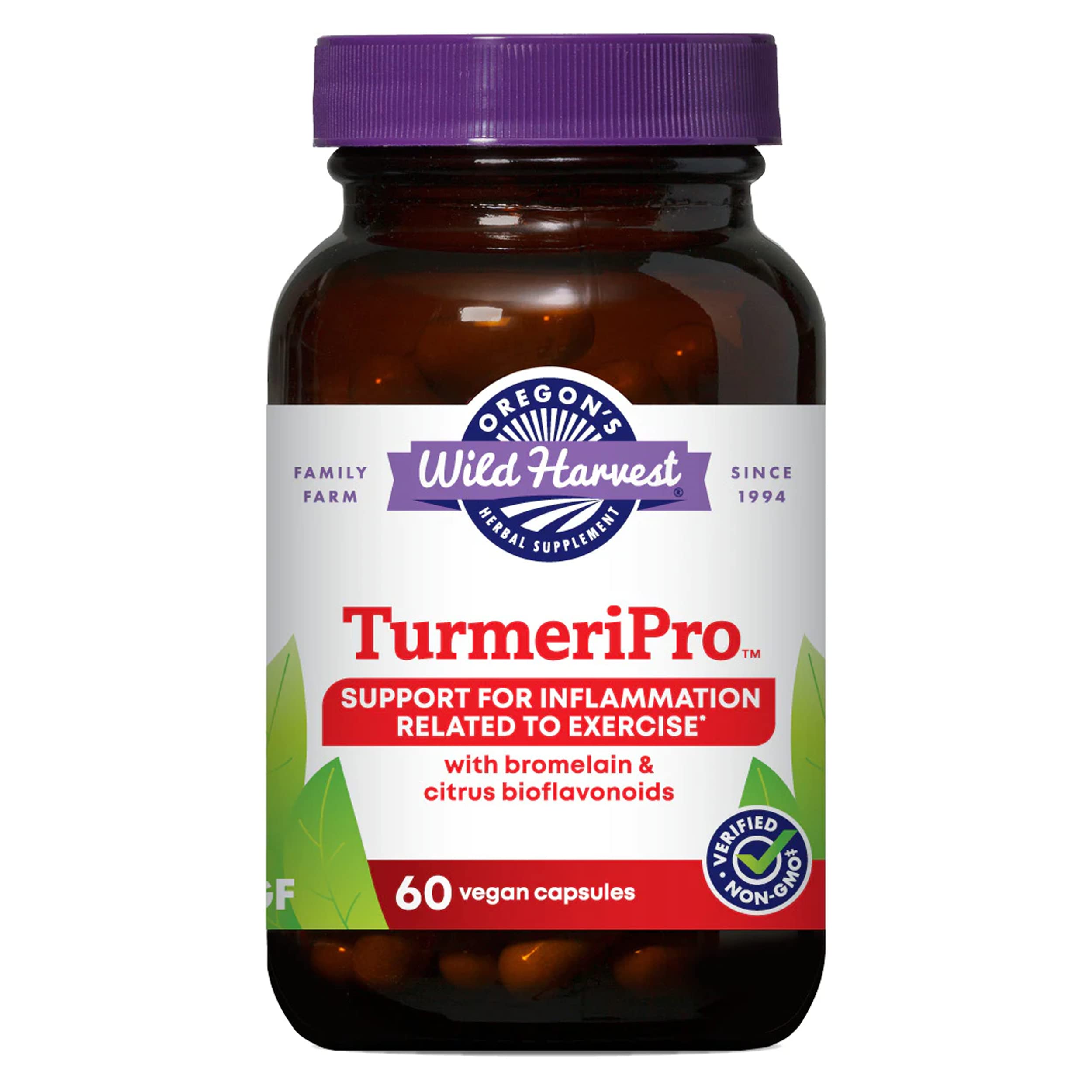 Oregon's Wild Harvest TurmeriPro™ Capsules, Non-GMO Herbal Supplements, 60 Count