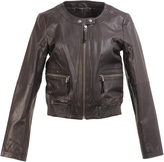 Amazon 三京商会 レザージャケット レディース シープスキン 革ジャン ラム革 コート ジャケット 通販