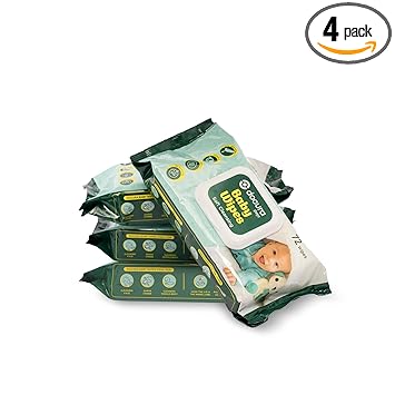 Docura Soft Cleansing Baby Wipes for Newborn & Kids | Pure Ingredients to Hydrate Baby Skin | Balances pH level | Formulated by Paediatricians | Prevents Rashes & Redness with Goodness of Aloe Vera & Vitamin E | 72 wipes x Pack of 4 - 288 Wipes