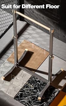 Dip Station Power Tower Pull Up Bar Multifunction Fitness Tower Training Equipment Home Workout, 6-Level Fully Welded 1300Lbs Capacity