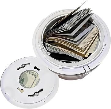 Secret Storage - Valuable Storage Compartment | Secret Money Stash | for Rings Necklaces Keys Change Jewelry Renters Home Dorm Bedroom Living Room Study Kitchen Apartment
