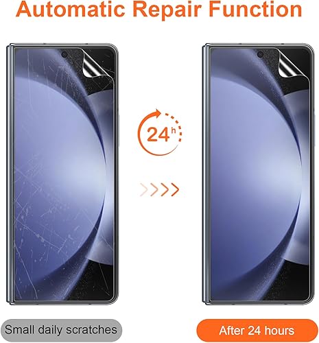 Miniatura 4 de KCT Protector de pantalla de TPU compatible con Samsung Galaxy Z Fold 5 / Samsung Galaxy Z Fold 4 5G (2023/2022), película flexible de TPU frontal e