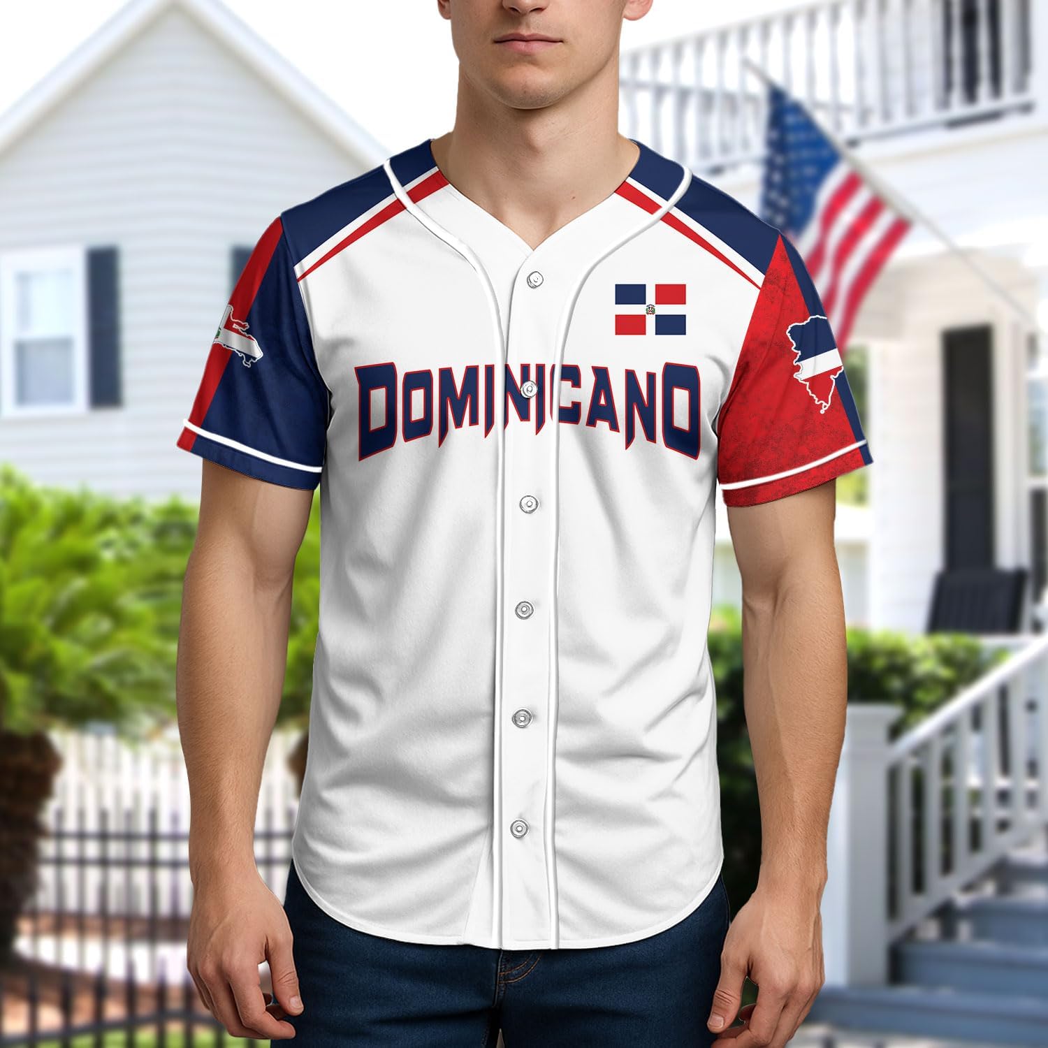 Personalized Dominican Republic Baseball Jersey for Men & Women, Custom Name Number Sports Jersey, Republica Dominicana Fan - Image 2