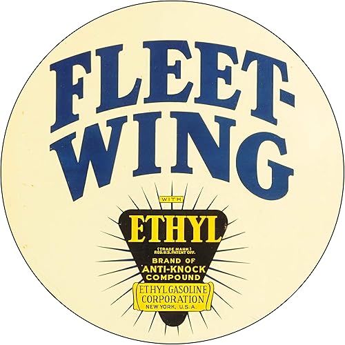 Miniatura 302 de Brotherhood Letrero de gas vintage de reproducción de letreros de metal vintage, letrero redondo de metal para garaje y hogar, 8 pulgadas de Nourse