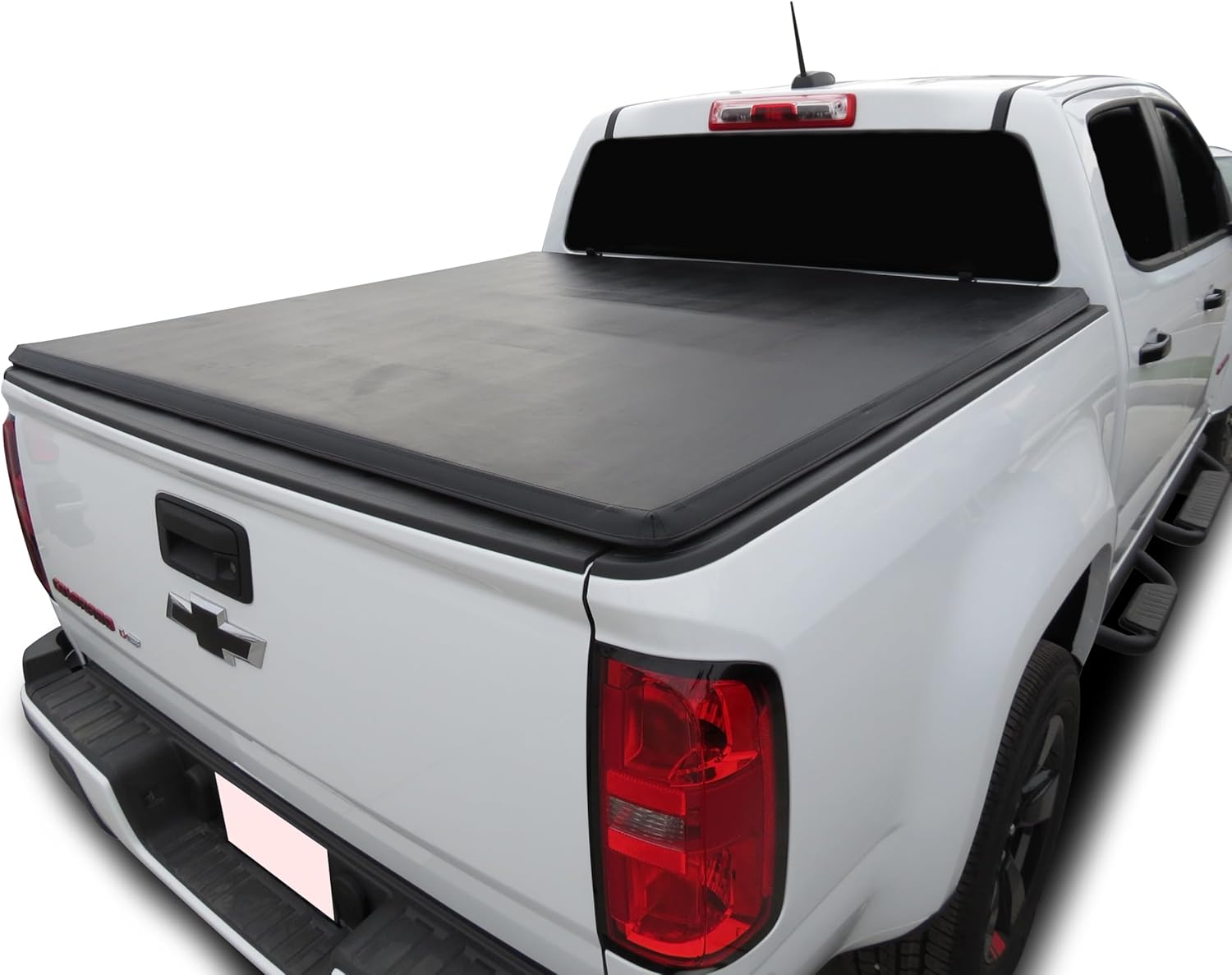 Black Horse Premier Soft Trifold Truck Bed Tonneau Cover Compatible with 2015-2024 GMC Canyon|2015-2024 Chevrolet Colorado 5.1ft Bed-PRS-GM30